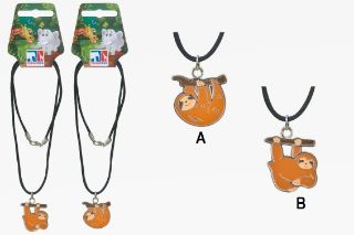 Obrázek z Řetízek s přív. lenochod, kov, barevný, 2dr (12) 
